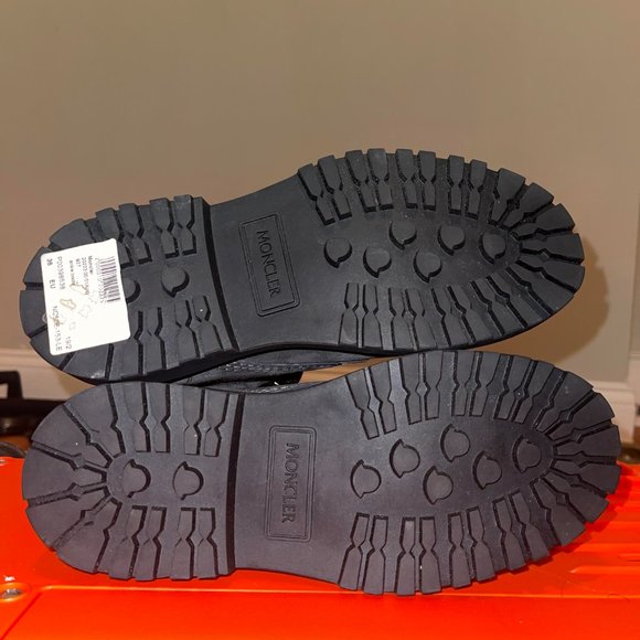 BRAND NEW! VERY CUTE MONCLER Suede Combat Boots - Picture 5 of 5